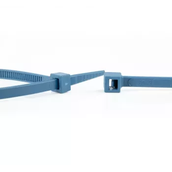 WKK 15032671 metaaldetecteerbare blauwe kabelbinders 100 mm x 2,5 mm, 100-pack