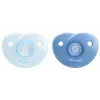 Philips Avent Soothie siliconen fopspeen met siliconen schild, 0-6 maanden, 2-pack