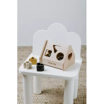 Baby's Only houten vormensorteerhuis speelgoed, Earth, 10+ maanden