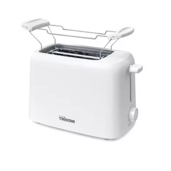 Tristar BR-1061 toaster met broodjesopzetstuk, ontdooifunctie, opwarmfunctie, oververhittingsbeveiliging, wit
