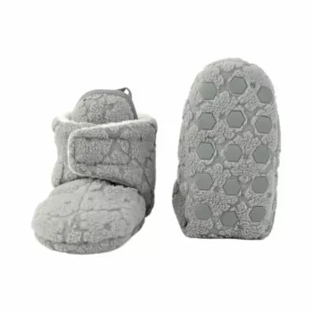 Lodger Slipper Folklore Fleece baby huisschoenen, Drizzle, 12-18 maanden