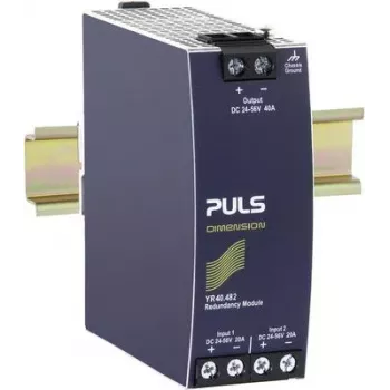 PULS YR40.482 DIN-rail redundantiemodule, 24-48 VDC, 40 A, 2 ingangen, 1 uitgang