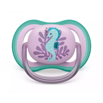 Philips AVENT Ultra Air Deco speen zeepaardje 6-18M meisje 1 stuks