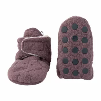 Lodger Slipper Folklore Fleece babyschoenen, mauve, 6-12 maanden