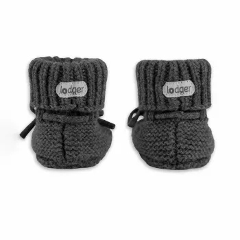 Lodger Slipper Merino Wool baby huisschoenen, Pigeon, 0-6 maanden
