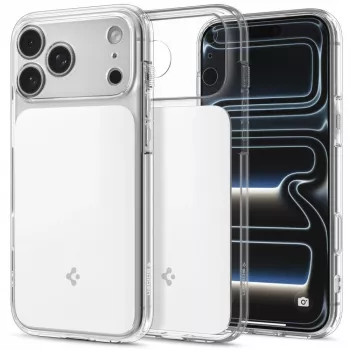 Spigen Ultra Hybrid T MagSafe hoes voor iPhone 17 Pro / 18 Pro - Glossy White