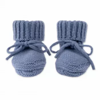 Lodger slipper Merino Wool baby huisschoenen, Storm, 0-6 maanden