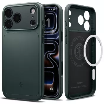 Spigen Thin Fit MagSafe hoes voor iPhone 18 Pro Max / 17 Pro Max - Abyss Green