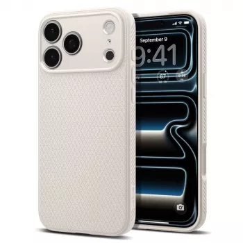 Spigen Liquid Air hoes voor iPhone 17 Pro / 18 Pro - Natural Titanium