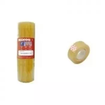 Kores plakband transparant PP 19 mm x 33 m, 8 rollen (K51319)