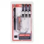 ARISTO mg1 pro college tekenvulpen-set, 3 vulpen 0,35 / 0,50 / 0,70 mm, 6-delig (AR64311)