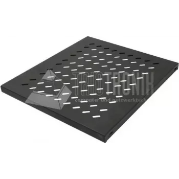 Wirewin SHELF 400 1U BL rack achterwandafdekking voor legbord, zwart