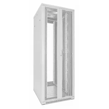 DSIT 47U 19 inch serverrack 800x800x2200mm wit met geperforeerde dubbele deuren DS8847DD-W