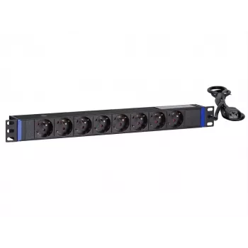 DSIT 19 inch 8-voudige rackmount PDU met C14-stekker en aardcontact (DS-8PDU-C14-PE)