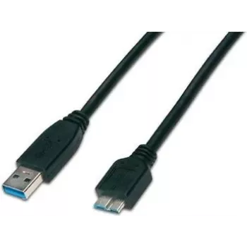Wirewin USB 3.0 A naar Micro-B kabel 1,8m zwart USB 3.0 A-MB MM 1.8 SW