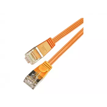 Wirewin Cat6 U/FTP Slim Ethernet-patchkabel, plat, oranje, 15 m PKW-STP-SLIM-KAT6 15.0 OR