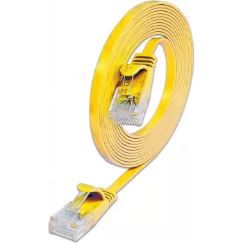 Wirewin SLIM U6 05 GE - Cat.6 Slim patchkabel, U/UTP, 0,5 m, geel (PKW-SLIM-KAT6 0.5 GE)