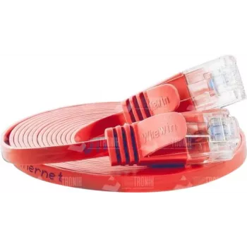 Wirewin Cat.6 Slim patchkabel U/UTP 0,15 m rood PKW-SLIM-KAT6 0.15 RT