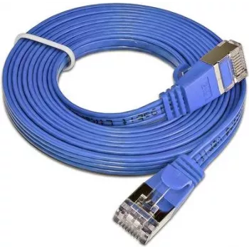 Wirewin Triotronik Cat 6 patchkabel 0,25m blauw U/FTP (STP) RJ-45 stekker/stekker PKW-STP-SLIM-KAT6 0.25 BL