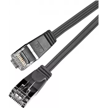 Wirewin SLIM S6 1,5 m Cat.6 Slim-patchkabel STP PIMF zwart PKW-STP-SLIM-KAT6 1.5 SW