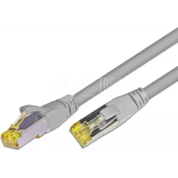 Wirewin Cat.6A S/FTP-patchkabel, RJ45, 0,5m, grijs PKW-PIMF-KAT6A 0.5