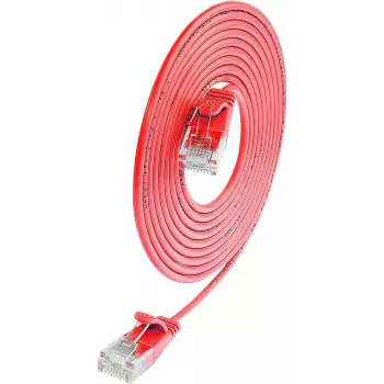Wirewin Cat.6 Slim-Light-patchkabel U/UTP 1,0 m rood PKW-LIGHT-K6 1.0 RT
