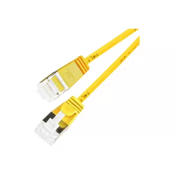 Wirewin Slim Round U/FTP Cat 6a-patchkabel, 7,0 m, geel, PoE, 10 Gbps PKW-LIGHT-STP-K6A 7.0 GE