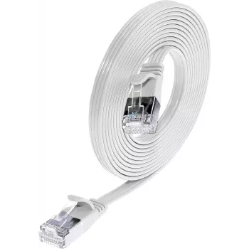 Wirewin Triotronik PKW-STP-SLIM-KAT6 7.5 WS Cat6 U/FTP Slim netwerk-patchkabel, RJ45-stekker naar stekker, 7,5 m, wit