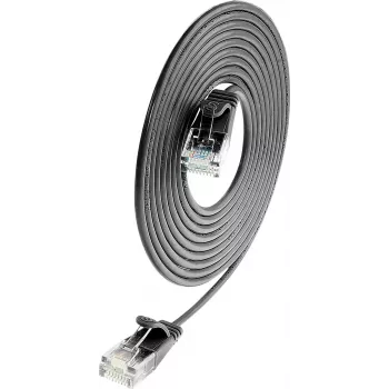 Wirewin Cat.6 SLIM-Light-patchkabel U/UTP 0,5m zwart (PKW-LIGHT-K6 0.5 SW)