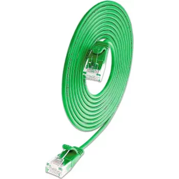 Wirewin SLIM KAT6A 10 Gigabit Lightpatch kabel rond, U/UTP, Ø 3,6 mm, groen (SLIM-L-UU-K6A 0.1 GN)