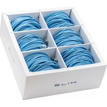 Wirewin SLIM-LS-K6A 3.0 BL 36 - Cat6a U/FTP Slim patchkabel, 3m, blauw, 36-pack