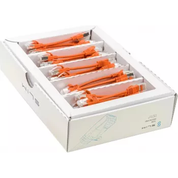 Wirewin SLIM-LS-K6A Cat6a U/FTP ethernet patchkabel, 0,1 m, oranje, 50-pack SLIM-LS-K6A 0.1 OR 50
