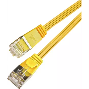 Wirewin SLIM S6 15 GE - Cat.6 SLIM patchkabel, STP(PIMF), 15 m, geel PKW-STP-SLIM-KAT6 15.0 GE