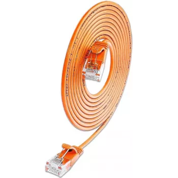 Wirewin SLIM Cat.6A 10 Gigabit U/UTP Slim-patchkabel, 0,1 m, oranje SLIM-L-UU-K6A 0.1 OR
