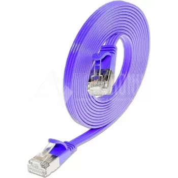 Wirewin Triotronik PKW-STP-SLIM-KAT6 25.0 VT Cat6 U/FTP Slim Patchkabel, RJ45 male naar male, 10/100/1000Base-T, violet