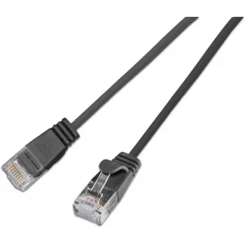 Wirewin SLIM KAT6A 10 Gigabit Light patchkabel rond, U/UTP, Ø 3,6 mm, zwart (SLIM-L-UU-K6A 7.5 BK)
