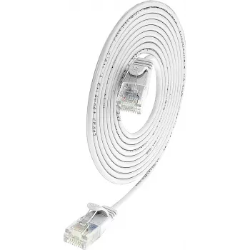 Wirewin Cat.6 Slim-Light patchkabel, U/UTP, 0,15m, wit PKW-LIGHT-K6 0.15 WS