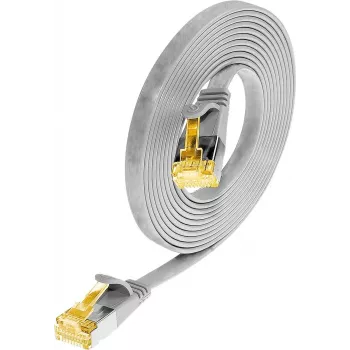 Wirewin Cat6a U/FTP Slim ethernet-patchkabel 0,1m grijs PKW-STP-SLIM-K6A 0.1