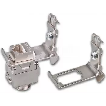 Wirewin DIN-railadapter voor keystone-busmontage, metalen keystone-systeem (WKS DIN RAIL HOLDER 1)