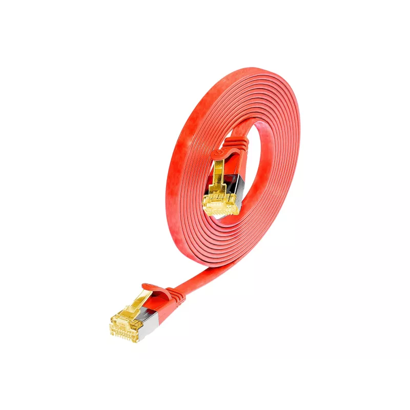 Wirewin SLIM Cat6a U/FTP patchkabel, 7m, rood PKW-STP-SLIM-K6A 7.0 RT