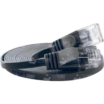 Wirewin Cat.6 SLIM patchkabel, U/UTP, 0,15 m, zwart PKW-SLIM-KAT6 0.15 SW