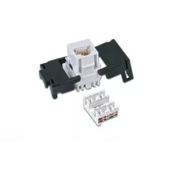 Wirewin WKS JACK KAT6A UTP keystone-module, ongeacht afgeschermd, RJ45, gereedschapsloos, wit