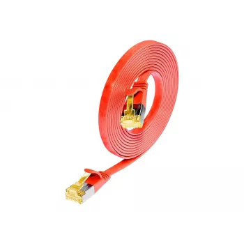 Wirewin SLIM Cat6a U/FTP patchkabel, RJ-45, 5 m, rood PKW-STP-SLIM-K6A 5.0 RT