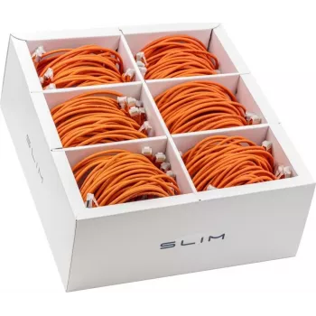 Wirewin SLIM-LS-K6A 3.0 OR 36 Cat6A U/FTP Slim Ethernet-patchkabel, 3m, oranje, 36-pack