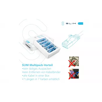 Wirewin SLIM-LS-K6A 3.0 OR 36 Cat6A U/FTP Slim Ethernet-patchkabel, 3m, oranje, 36-pack