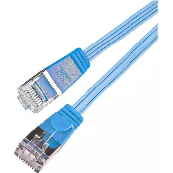Wirewin SLIM S6 7,5 m blauwe Cat.6 Slim-patchkabel, STP (PIMF), RJ45, 1 Gbps PKW-STP-SLIM-KAT6 7.5 BL