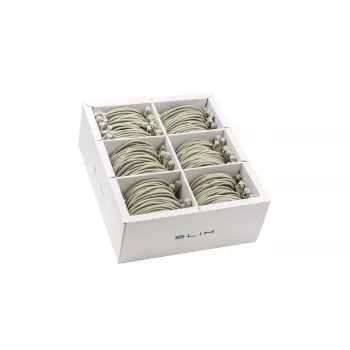 Wirewin SLIM KAT6A 10 Gigabit Light patchkabel, 1,5m, U/FTP, Ø 3,8mm, grijs, 60-pack (SLIM-LS-K6A 1.5 60)