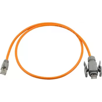 Wirewin industriële CAT6A S/FTP patchkabel, PUR anti-UV, IP67 RJ45, 7,5m, oranje PKW-I1-SF-K6A-PUR 7.5 OR