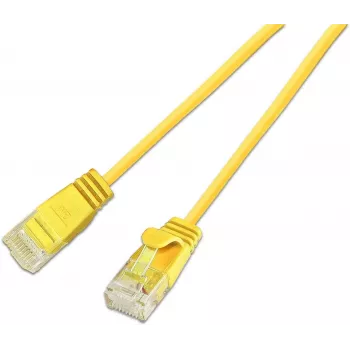 Wirewin SLIM KAT6A 10 Gigabit Light-patchkabel, U/UTP, Ø 3,6 mm, geel, 10 m SLIM-L-UU-K6A 10.0 YE