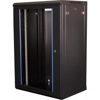 Wirewin 19 inch wandbehuizing, eendelig, Pro 3e generatie, 600x450mm, zwart (WCAB PS3 600X450X9U B)
